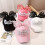 Boné infantil para menina, estilo casual, com coroa de pérolas, boné de beisebol com aba. 4
