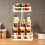 360 Rotating Spice Rack – Adjustable Countertop Organizer, Compatible with Most Spices 5