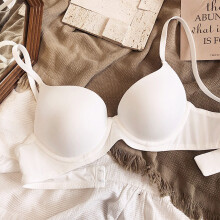 (White, 34 75ab) Wireless Seamless Bra for Women - Anti-Sagging Comfort