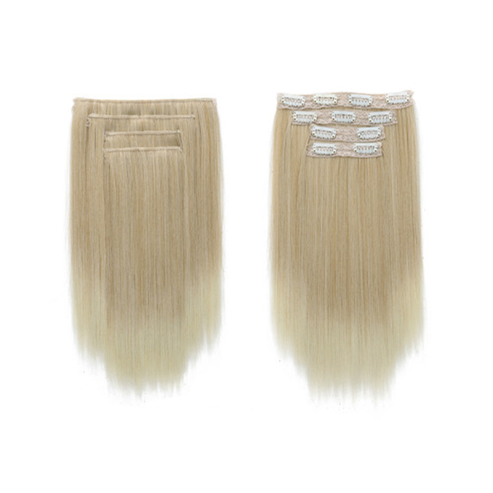 Penghui-Toys (27T613#) 4Pcs Clip-In Hair Extensions, Long Straight, Invisible