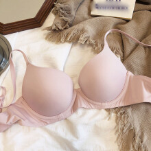 (Pink, 38 85ab) Wireless Seamless Bra for Women - Anti-Sagging Comfort
