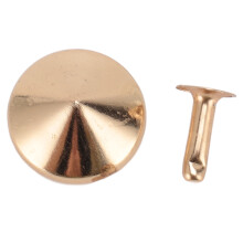 18 mm rostfreies Eisenschneider Leder Nieten Set für DIY-Handwerksprojekte, Gold
