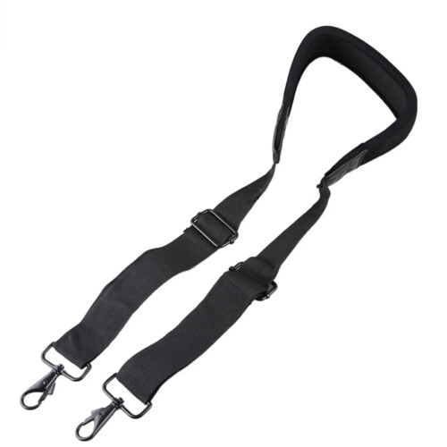 Adjustable Black Camera Shoulder Strap 1/2pc with Double Hook for Canon Nikon Laptop Stabilizer Bag 1