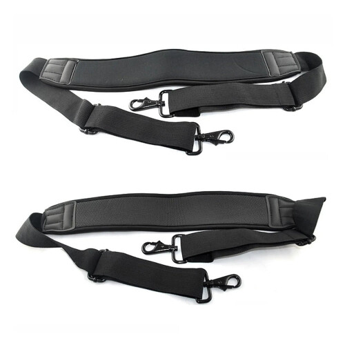 Adjustable Black Camera Shoulder Strap 1/2pc with Double Hook for Canon Nikon Laptop Stabilizer Bag