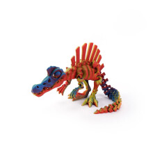1pc 3D Printed Dinosaur Movable Echinosaurus Figurine Dragons Bone Model Desktop Craft Ornament Creative Novelty Gifts