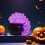 Σετ καζάνι με φούσκες για το Halloween, μωβ, μαύρο μπολ 5