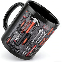 Mug d'atelier 325 ml, résistant, idéal pour les mécaniciens. Cadeau parfait pour l'atelier.