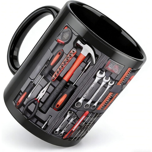 Mechaniker-Kaffeebecher, 325 ml, robust, Werkstatt-Geschenk