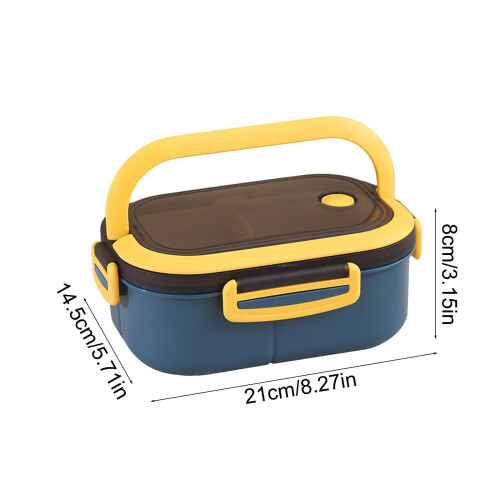 Bento box a doppio strato con scomparti, adatta al microonde. 2