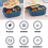 Bento box a doppio strato con scomparti, adatta al microonde. 5