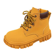 Toddler Boots,Girls Leather Ankle Booties Casual Work Boots Stylish Kids Footwear for Autumn and Winter Seasons,Girls Boots,Z01 Brown,5.5-6 Years