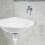 Corner Sink Wall-Mounted Triangular 18 Inch 6