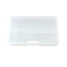 Clear Battery Storage Box – Holds 48 Batteries, Portable Transparent Organizer for Home & Rechargeables