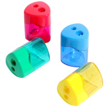 4Pieces Colored Handheld Pencil Sharpeners Double Hole Sharpening Portable For Artists Adults Classroom Supplies