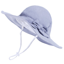 Toddler Hat,Baby Girl Sun Hat With UPF 50+ Outdoor Adjustable Toddler Beach Hat With Wide Brim Bucket Hats for Kids,Kids Hats,Grey,4-8 Years
