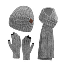 Winter Knitted Scarf, Hat & Gloves 3-Piece Set for Women & Men – Cold-Proof, Cozy & Outdoor-Ready