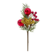 Enfeite de Natal para cozinha com galhos de agulha e folhagem 12.2