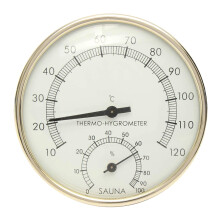 Indoor Hygrometer 2 in 1 Temperature Humidity Monitor Gauge for Home Sauna Room 10C~120C/0~100%
