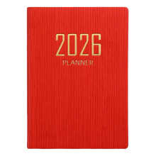 2026A6 Taskukalenteri, keinonahka, kovakantinen, 1 kpl