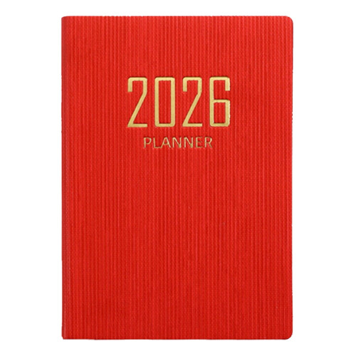 2026A6 Σχέδιο τσέπης από δερματίνη, σκληρό εξώφυλλο, 1 τεμ.