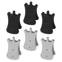 Erhu Mute Clips for Instrument Use Portable and Durable Galvanized Steel Assorted Color 6Pcs