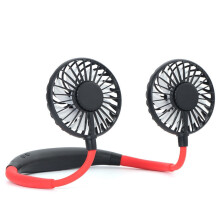 Portable Neck Fan, Color Changing LED, with Aromatherapy 360 Free Rotation USB Rechargeable Fan Lower Noise Strong Airflow