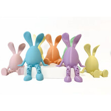 Mini huevo de conejito de Pascua para escritorio, decoración de Pascua adorable, regalo articulado impreso en 3D para niños y adultos, regalo de