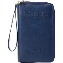 Rowgins Multi-Functional Passport Wallet – Slim Leather Travel Wallet for Passports, Cards, Tickets & Cash, Compatible with All Standard Sizes