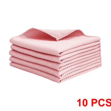 10 panni da cucina in microfibra a nido d'ape, 30x30 cm, super morbidi, assorbenti, ad asciugatura rapida, riutilizzabili per finestre, specchi, auto
