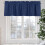 Cortina de varão sólida azul marinho 42x18 polegadas – Cortina translúcida para cozinha, sala de estar e quarto (1 painel) 5