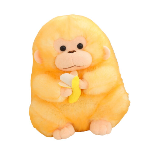 Gouden aap pluche knuffel, 30 cm