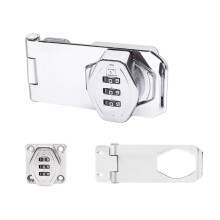 Serratura multifunzione senza chiave per porte a soffietto, con pomello girevole e chiusura a scatto, ideale per ante di armadi e guardaroba.