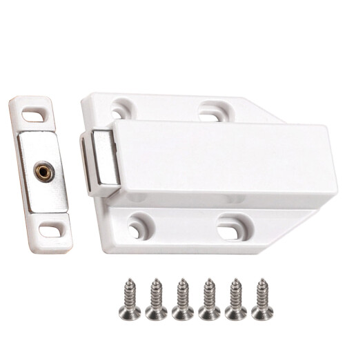 Auto Closing Cabinet Latches Set Moisture Resistant Design Easy Installation Push Release Cabinets Hardware Set