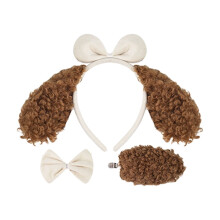 1/3/4 Pieces Kids Dog Costumes Set Fancy Dress Costume Kits Accessories for Christmas Halloween Cosplay Party