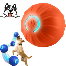 Duraspin Hundeball – Intelligenter Spring- und Rollball mit Lichtern zur Langeweilebekämpfung, kompatibel mit Alizure (Orange A)