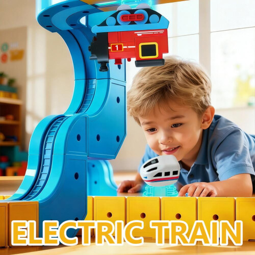 USB Rechargeable Electric Train Cars Compatible with Train 2