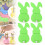 Porte-ustensiles lapin de Pâques en feutrine (4 pièces) 2
