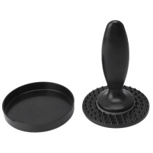 Presse à hamburger ronde manuelle pour steaks hachés de viande et de légumes, idéale pour le barbecue, le camping et la cuisine.