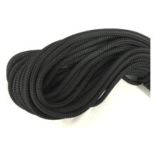 6 mm polyester touw - 30 meter zwart dubbelgevlochten koord - scheepstuigage, val, bediening, schoot en vlaggenmastlijn - Gemaakt in de VS