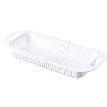 Coș strecurător Yoloke – Strecurător din plastic cu mâner pentru fructe, legume și feluri de mâncare, pentru chiuvetă