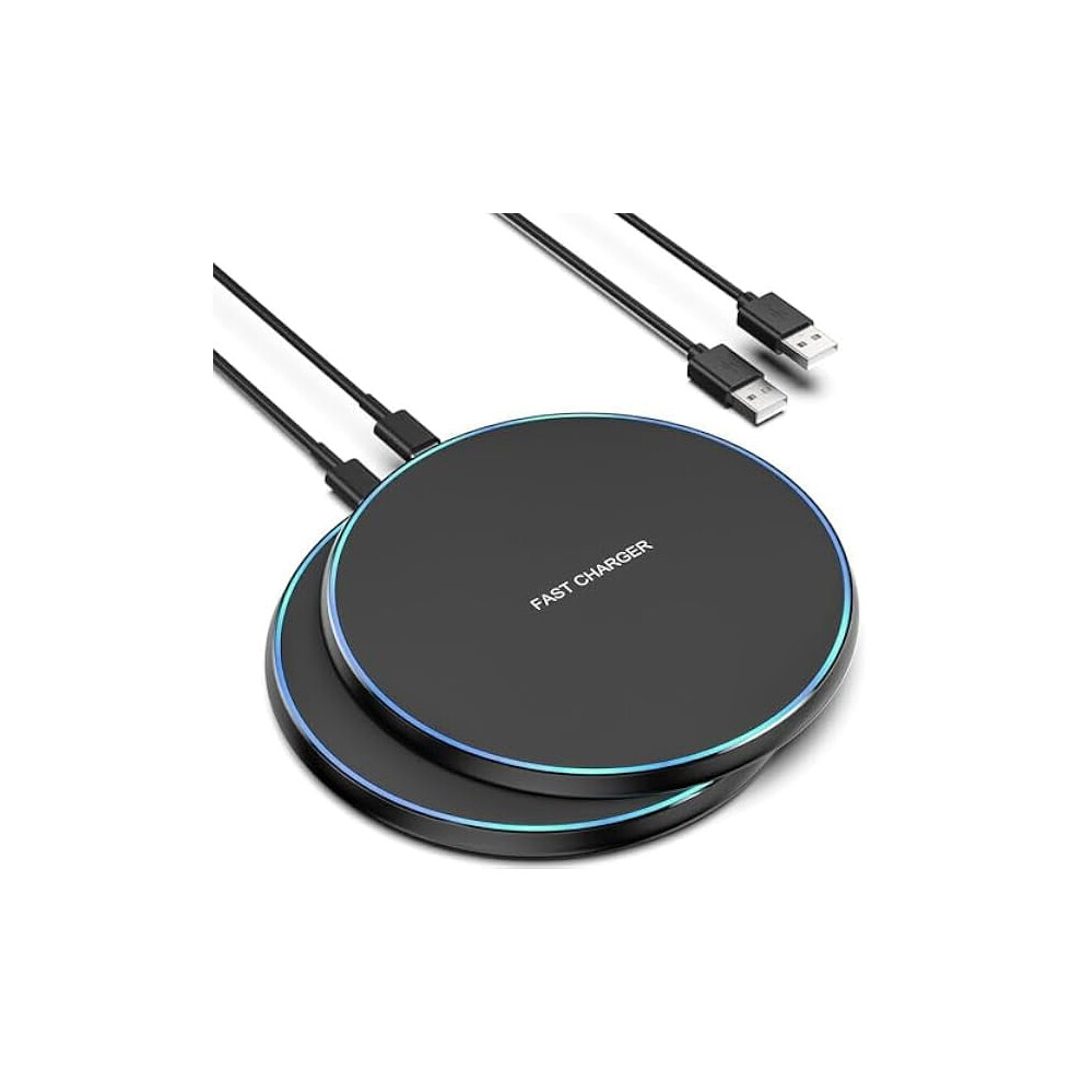 Fu1999 15W Wireless Charging Pad Compatible With Iphone 16Â11 Pro Max, Samsung S23âS10, Airpods Pro/3/2 Â 2 Pack 9450273944012