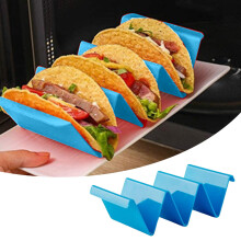 Colorful Taco Holder Set of 6 – Holds 2–3 Tacos Each, PP Material, Dishwasher & Microwave Safe