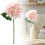 Kunstig Hortensia Lyserød Rund 1 stk. 1