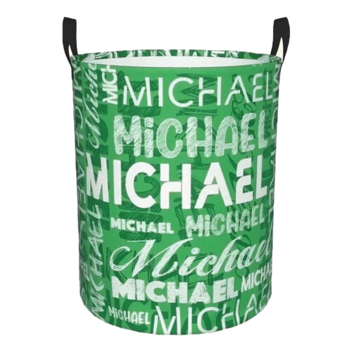 Personalized Foldable Laundry Basket with Carry Handles, Collapsible Storage Hamper, 15.7"x19.7", 1PC