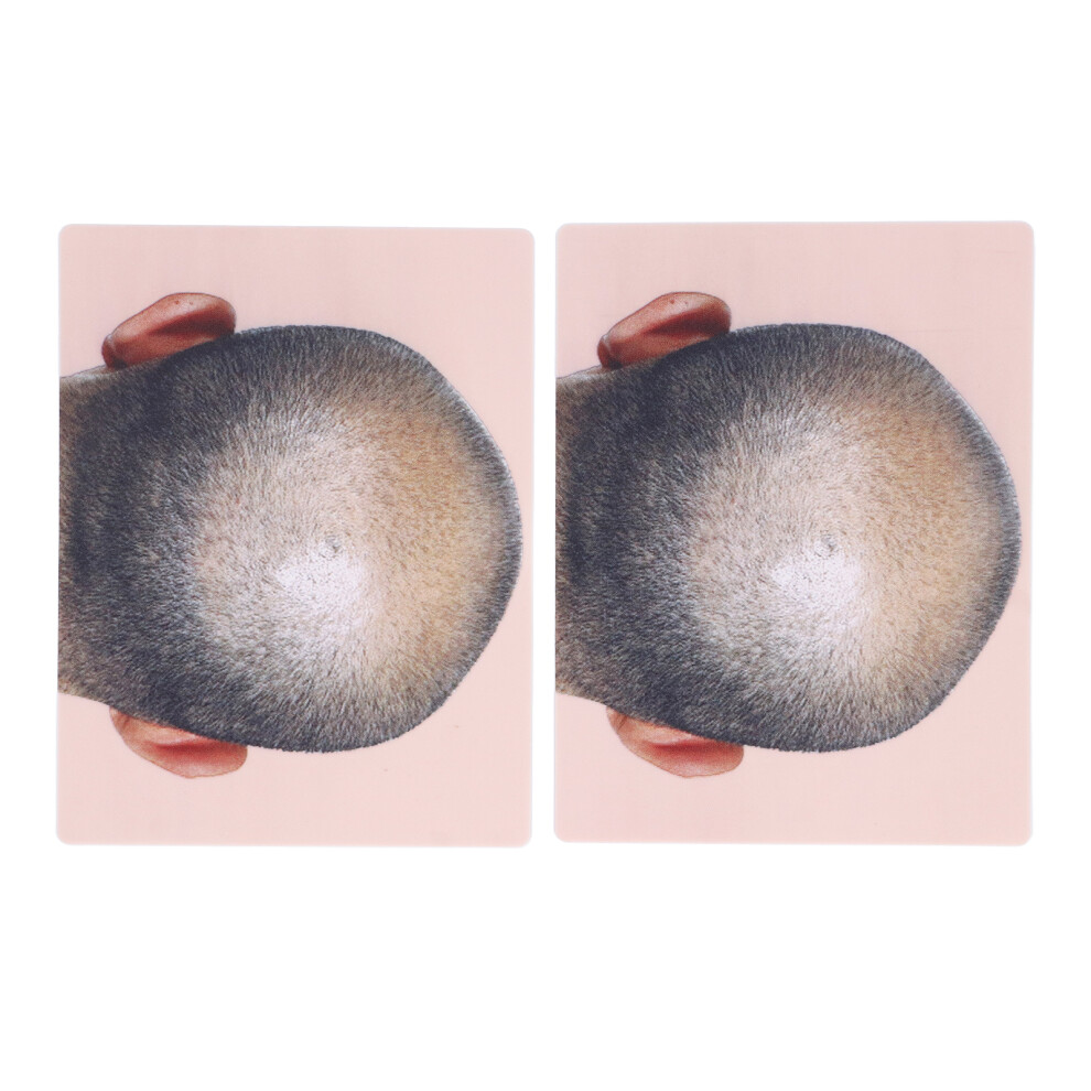 Man Bald Micropigmentation Silicone Practice Skin for Microblading Training