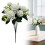 Kunstig Hortensia Eukalyptusbuket Hvid 37cm 1
