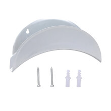 Suporte de parede para mangueira em metal, resistente.