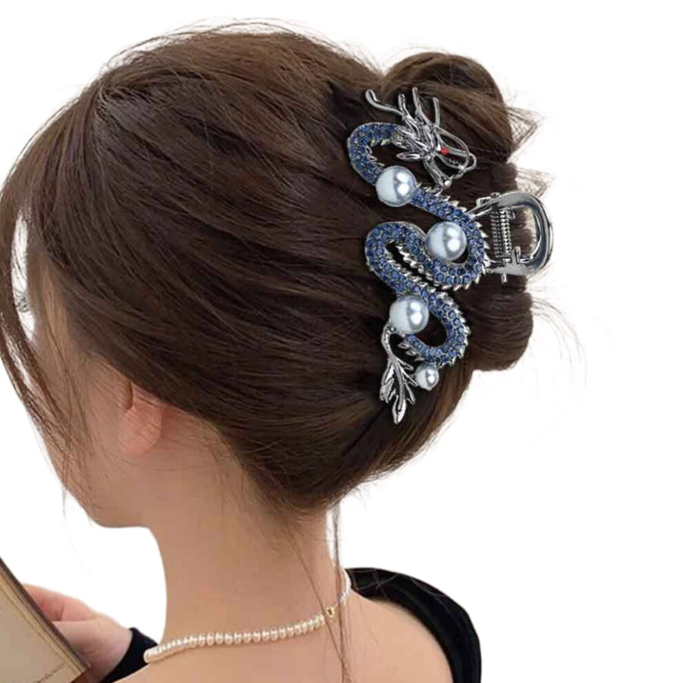 Dragon hair clip with rhinestones 1 piece