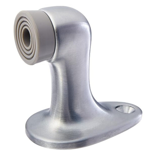 Türstopper aus Messing mit DuraFlex-Puffer, 7 cm hoch