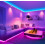 Ηλιακή ταινία LED, 10M240LED εύκαμπτη αδιάβροχη ταινία φωτισμού με 4 λειτουργίες για 6